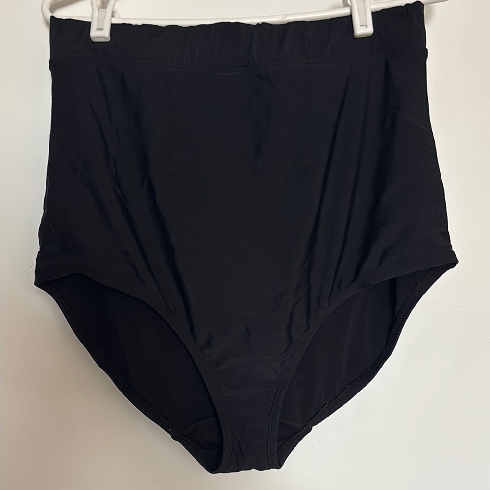 Cacique Black High-Waist Bikini Bottom
